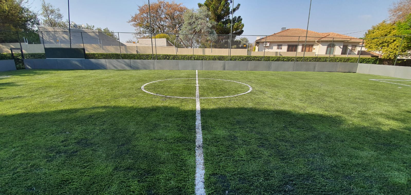 5 a side pitch on tennis court