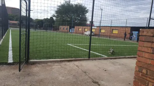 5 a side pitch on tennis court