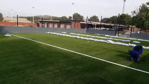 Soccer pitch - convert tennis court to soccer pitch