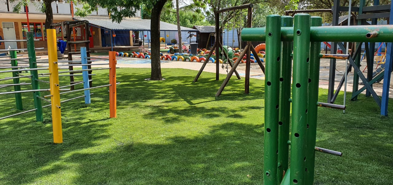 artificial grass in play ground