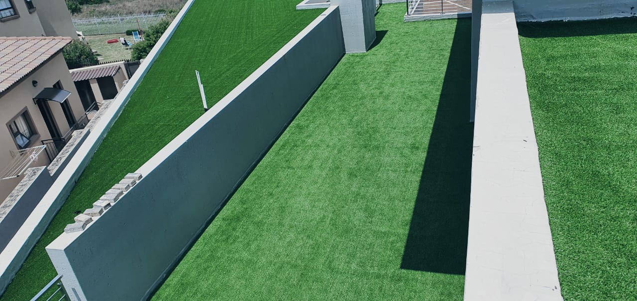 artificial grass on roof