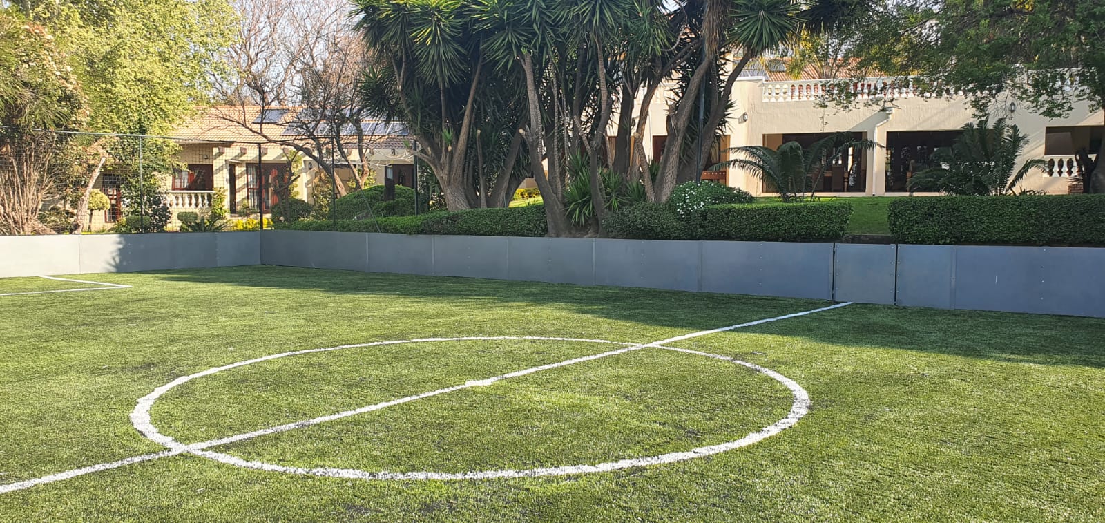 construction of soccer pitch