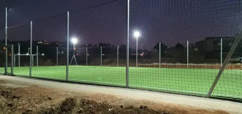 multi sport pitch installed