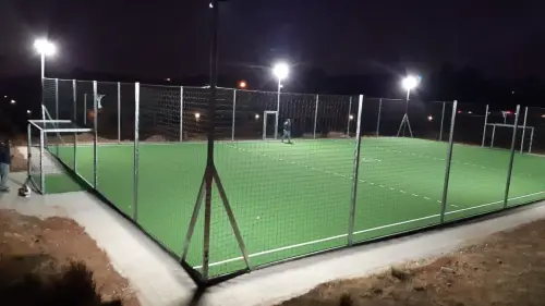 multisport pitch with netting