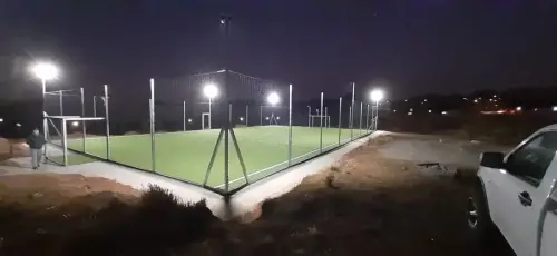 netball and soccer pitch