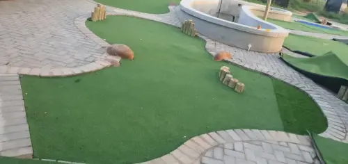 putting green as put put