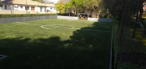 soccer pitch in backyard