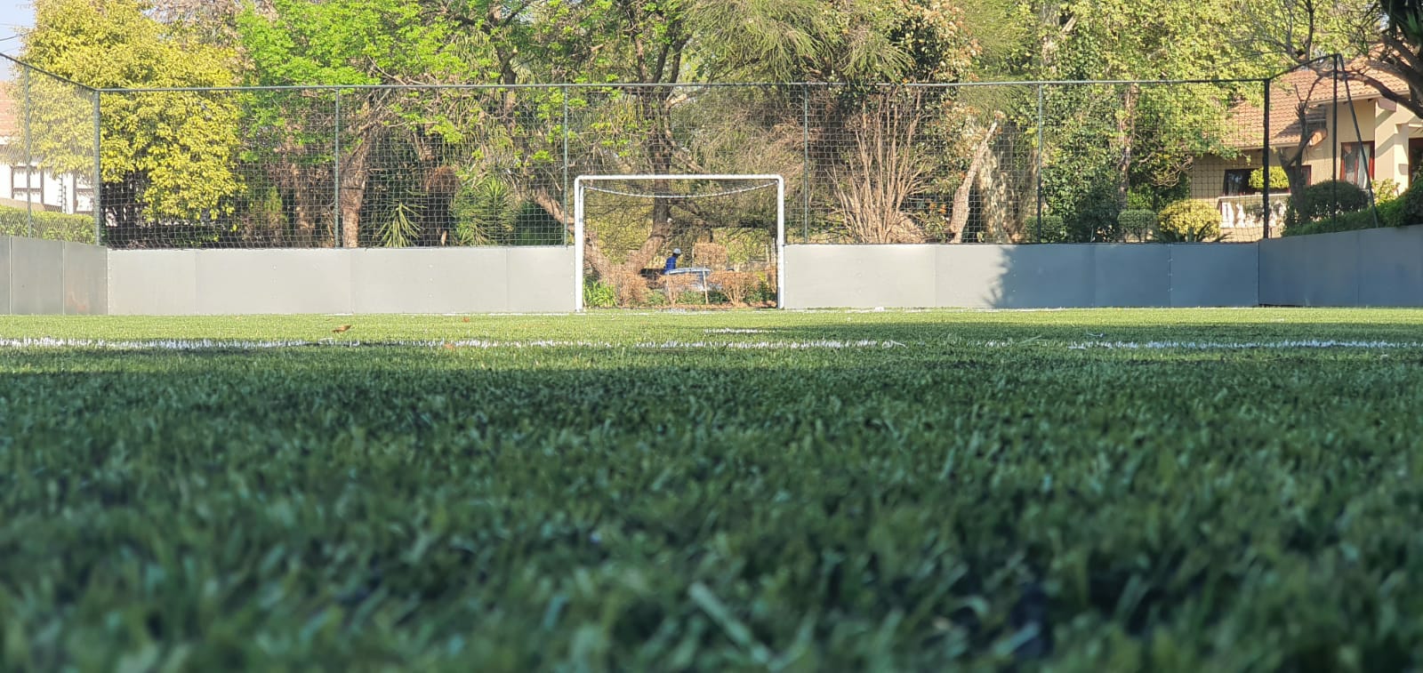 soccer ptich on tennis court